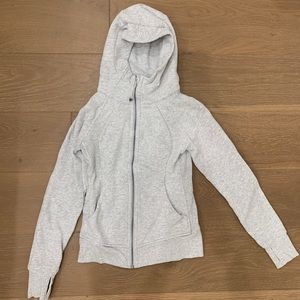 lululemon grey scuba hoodie